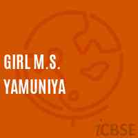 Girl M.S. Yamuniya Middle School Logo
