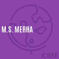 M.S. Merha Middle School Logo