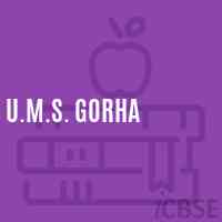 U.M.S. Gorha Middle School Logo