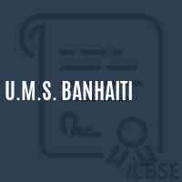 U.M.S. Banhaiti Middle School Logo