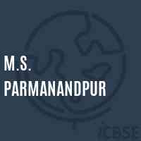 M.S. Parmanandpur Middle School Logo