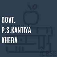 Govt. P.S.Kantiya Khera Primary School Logo