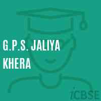 G.P.S. Jaliya Khera Primary School Logo