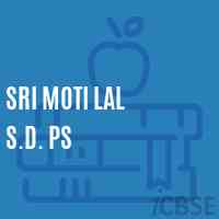 Sri Moti Lal S.D. Ps Primary School Logo