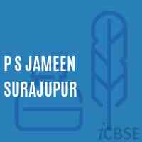 P S Jameen Surajupur Primary School Logo