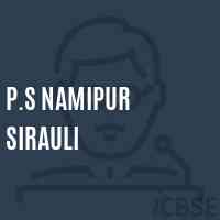 P.S Namipur Sirauli Primary School Logo