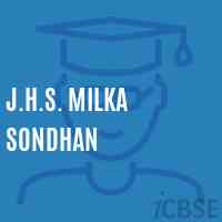 J.H.S. Milka Sondhan Middle School Logo