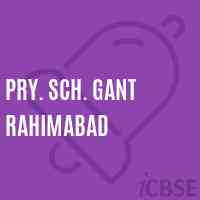 Pry. Sch. Gant Rahimabad Primary School Logo