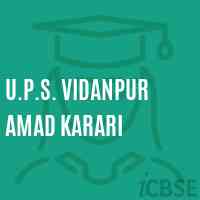U.P.S. Vidanpur Amad Karari Middle School Logo