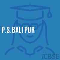 P.S.Bali Pur Primary School Logo