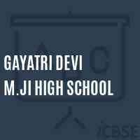 Gayatri Devi M.Ji High School Logo