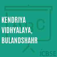 Kendriya Vidhyalaya, Bulandshahr Senior Secondary School Logo