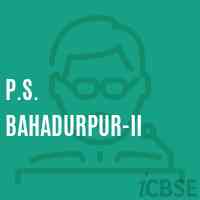 P.S. Bahadurpur-Ii Primary School Logo