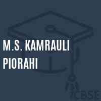 M.S. Kamrauli Piorahi Middle School Logo