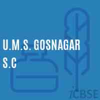 U.M.S. Gosnagar S.C Middle School Logo