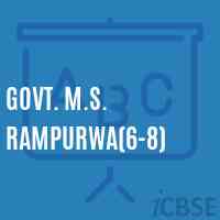 Govt. M.S. Rampurwa(6-8) Middle School Logo