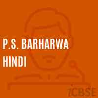 P.S. Barharwa Hindi Middle School Logo