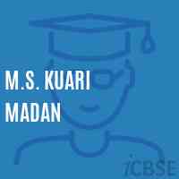 M.S. Kuari Madan Middle School Logo