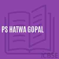 Ps Hatwa Gopal Primary School Logo