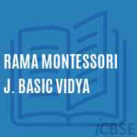 Rama Montessori J. Basic Vidya Middle School Logo