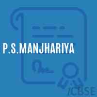 P.S.Manjhariya Primary School Logo