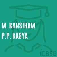 M. Kansiram P.P. Kasya Primary School Logo