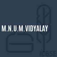 M.N.U.M.Vidyalay Secondary School Logo