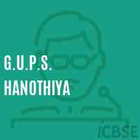 G.U.P.S. Hanothiya Middle School Logo