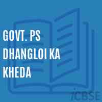 Govt. Ps Dhangloi Ka Kheda Primary School Logo