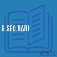 G.Sec.Bari Secondary School Logo