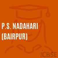 P.S. Nadahari (Bairpur) Primary School Logo