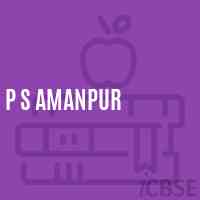 P S Amanpur Primary School Logo