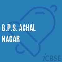 G.P.S. Achal Nagar Primary School Logo