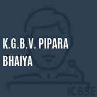 K.G.B.V. Pipara Bhaiya Middle School Logo