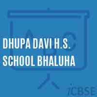 Dhupa Davi H.S. School Bhaluha Logo