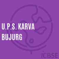 U.P.S. Karva Bujurg Middle School Logo