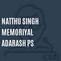 Natthu Singh Memoriyal Adarash Ps Primary School Logo