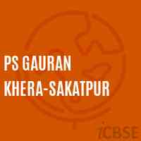 Ps Gauran Khera-Sakatpur Primary School Logo