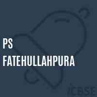 Ps Fatehullahpura Primary School Logo