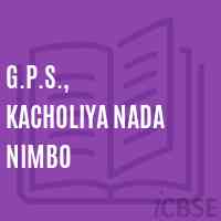 G.P.S., Kacholiya Nada Nimbo Primary School Logo