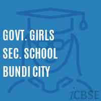 Govt. Girls Sec. School Bundi City Logo