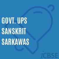 Govt. Ups Sanskrit Sarkawas Middle School Logo