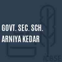 Govt. Sec. Sch. Arniya Kedar Secondary School Logo