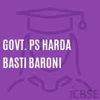 Govt. Ps Harda Basti Baroni Primary School Logo