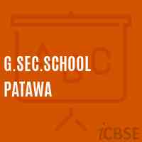 G.Sec.School Patawa Logo