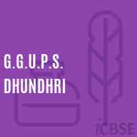 G.G.U.P.S. Dhundhri Middle School Logo