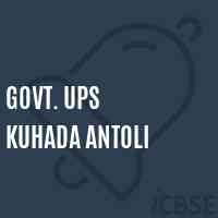 Govt. Ups Kuhada Antoli Middle School Logo