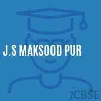 J.S Maksood Pur Middle School Logo