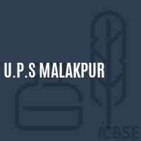 U.P.S Malakpur Middle School Logo