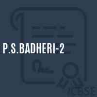 P.S.Badheri-2 Primary School Logo